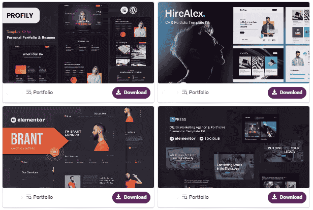 WordPress 100 Elementor template preview 4