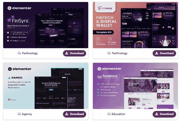 WordPress 100 Elementor template preview 6