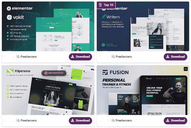 WordPress 100 Elementor template preview 8