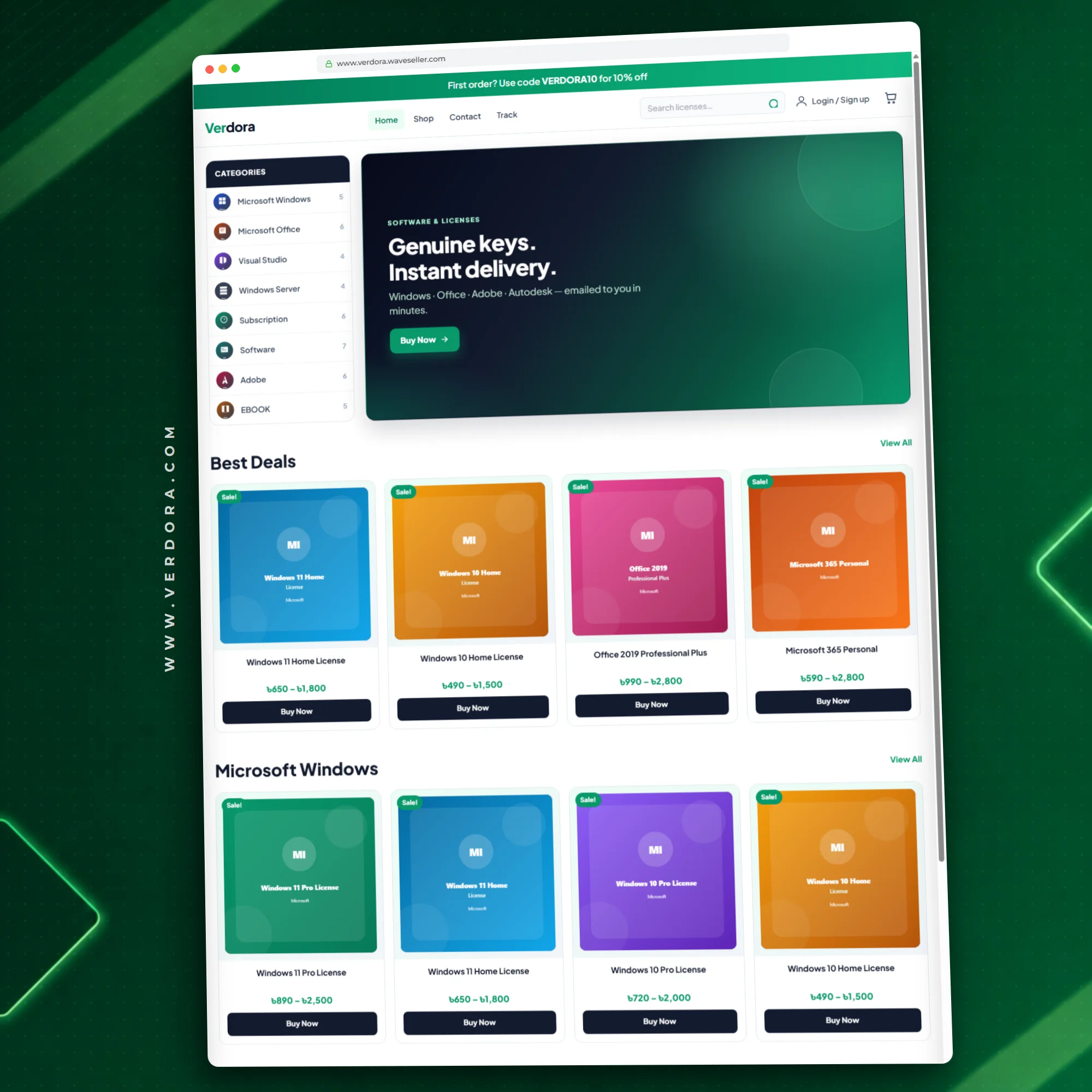 Verdora: Laravel-Powered Software & License Store